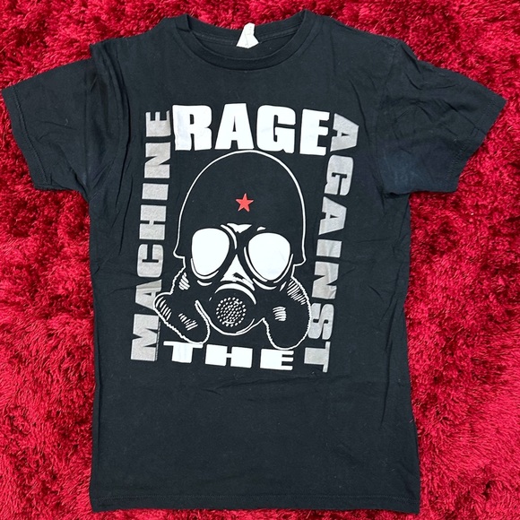 Band Tee Other - Rage Against The Machine Album Art Shirt Black Medium Metal Vintage Retro